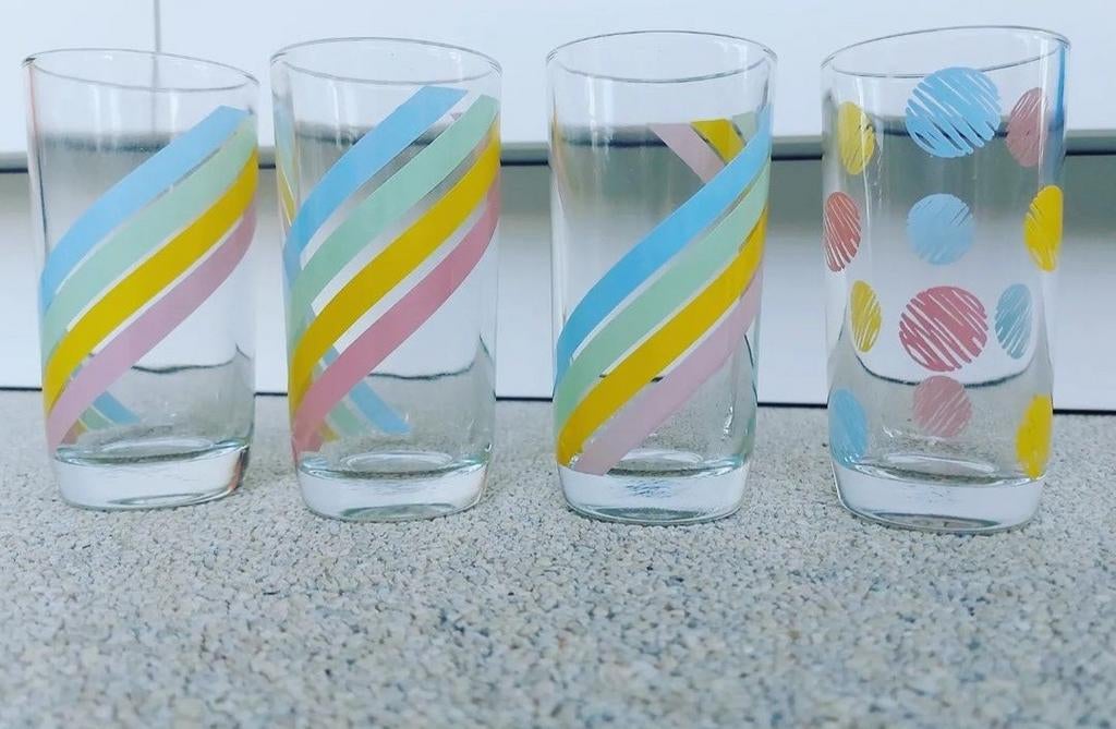 Longdrinkglazen jaren 80, Ophalen of Verzenden