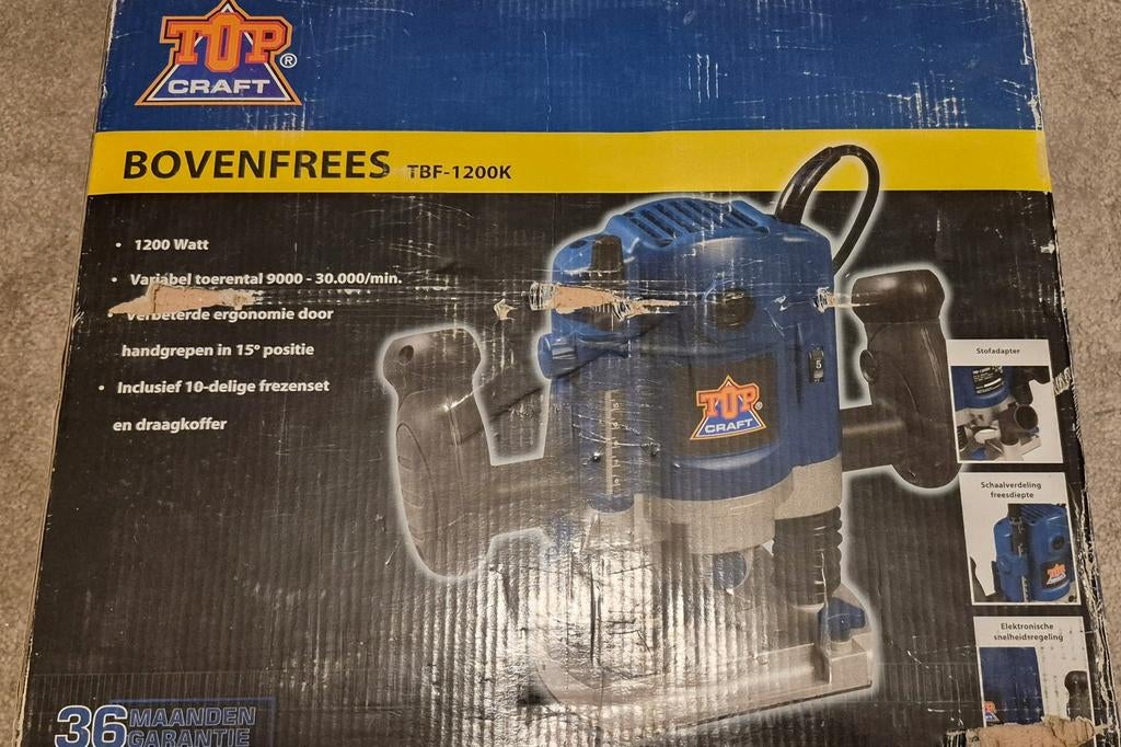 Bovenfrees, Doe-het-zelf en Bouw, Ophalen of Verzenden, Zo goed als nieuw, Bovenfrees, TOPCraft