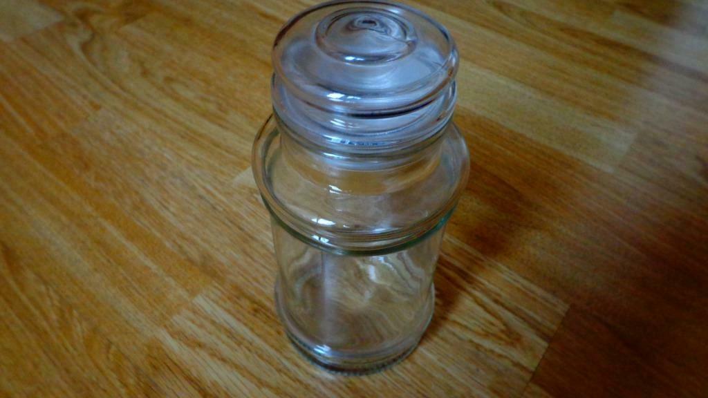 (vershoud)pot volledig in glas(ook afsluitdop)-ca.18 x 8 cm, Huis en Inrichting, Keuken | Tupperware, Nieuw, Bus of Trommel, Ophalen