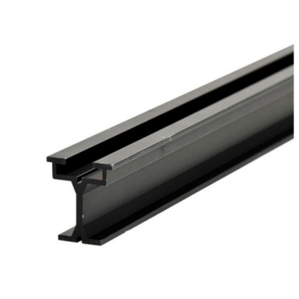 Zwarte aluminium gordijnrails Eurotrack, Zakelijke goederen, Aankleding binnen, Verzenden, Nieuw in verpakking, Complete inventaris