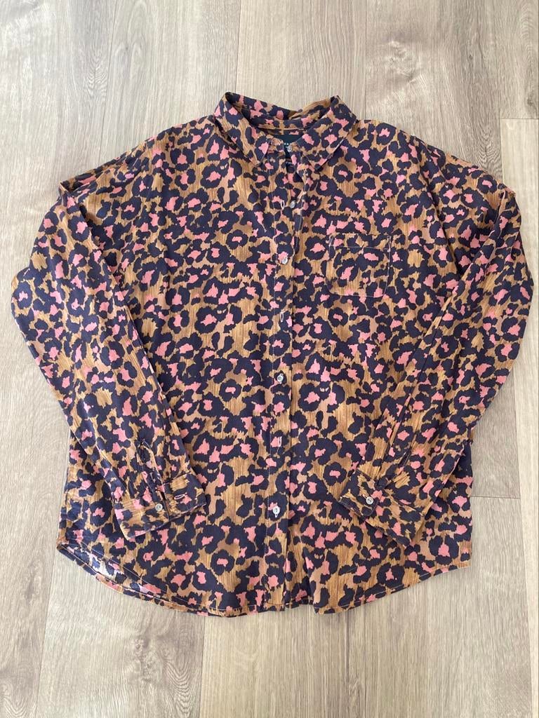 Scotch & Soda blouse met tijgerprint, Kleding | Dames, Beige, Scotch & Soda, Ophalen of Verzenden, Zo goed als nieuw