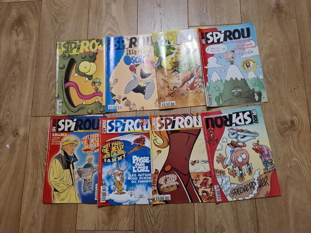8 revues spirou année  2000., Livres, Enlèvement, Comme neuf