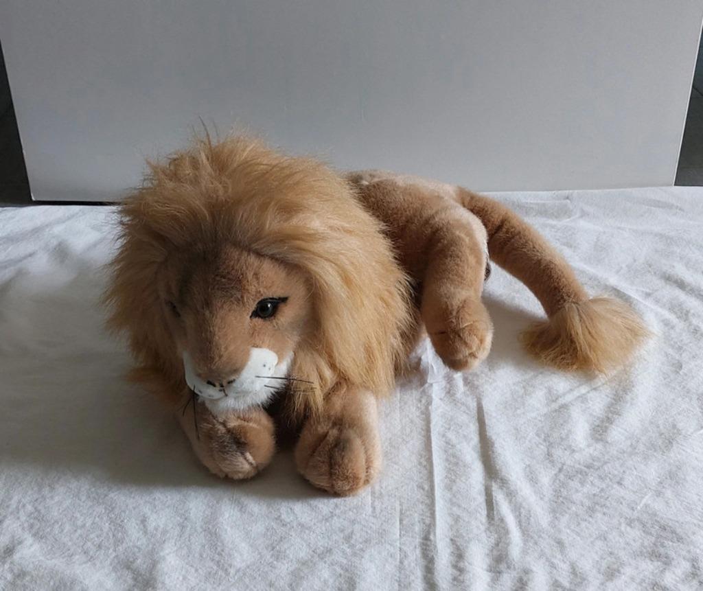 pluche knuffel grote liggende leeuw, Ophalen of Verzenden, Zo goed als nieuw, Overige typen