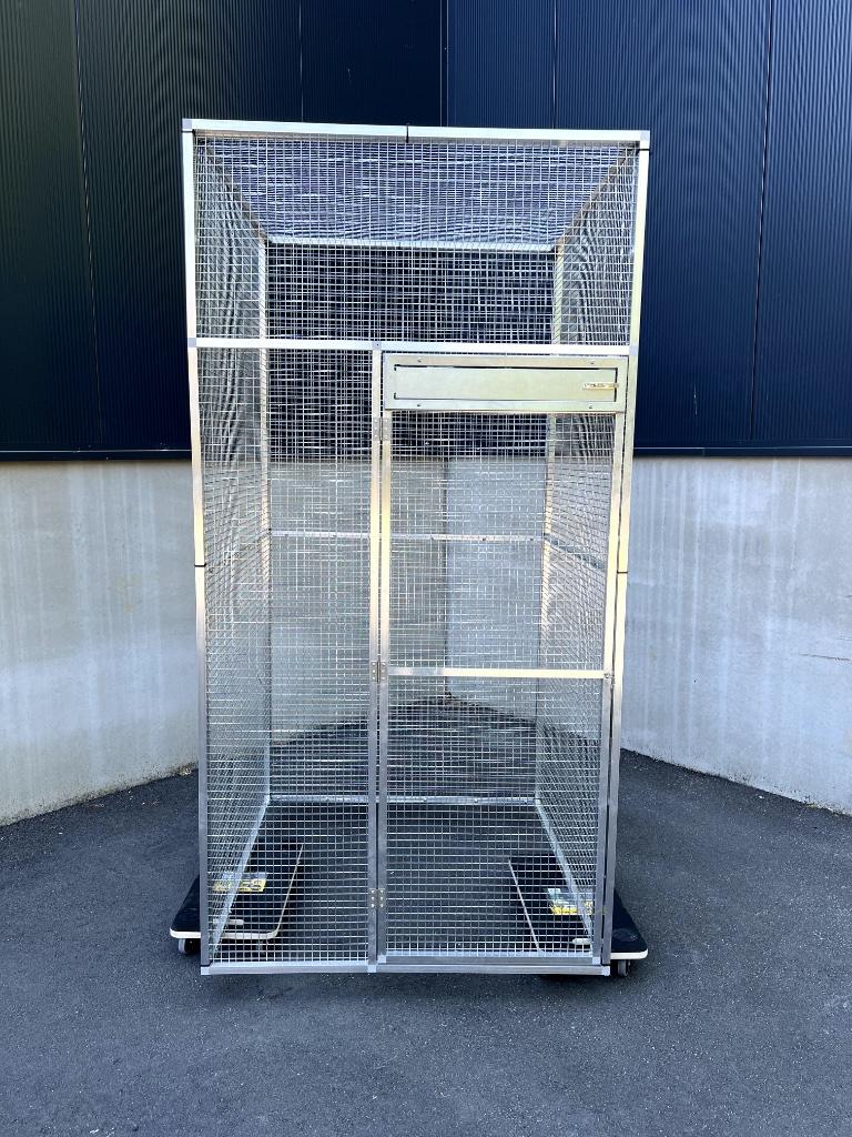 Voliere 1m br x 2m h x 1m d, Dieren en Toebehoren, Vogels | Hokken en Kooien, Ophalen, Nieuw, Aluminium, Vogelkooi