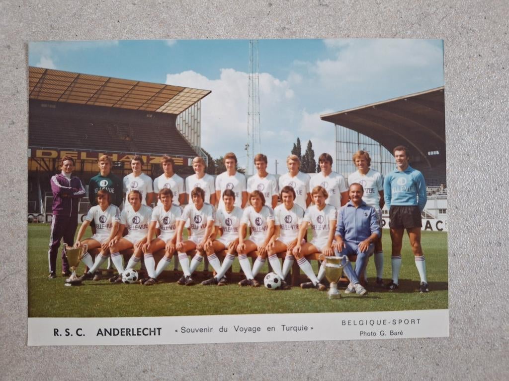 RSCA,  rsc Anderlecht,  photo officielle, 1977, de G.Baré, Collections, Articles de Sport & Football, Enlèvement ou Envoi, Comme neuf