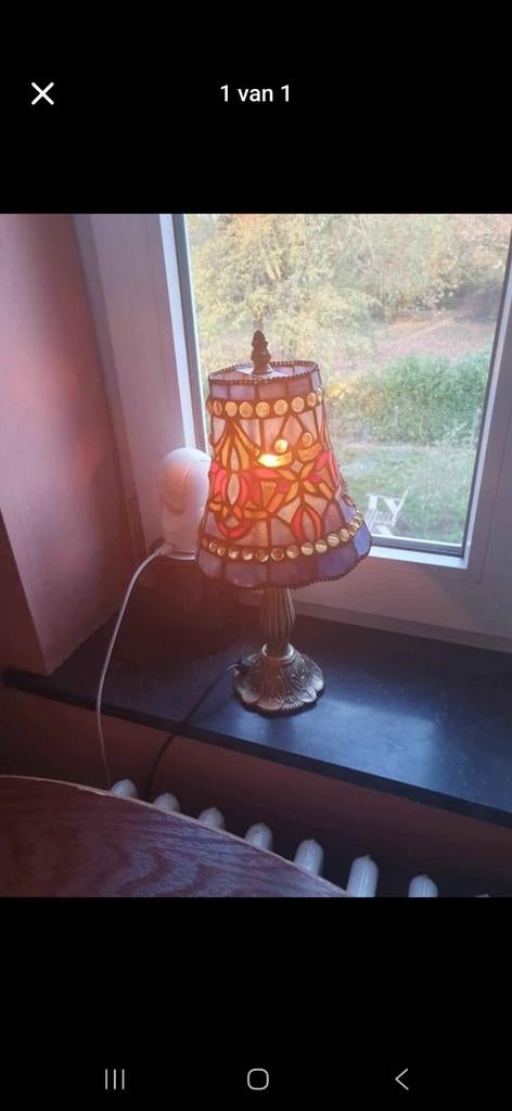Tiffany lampje, Ophalen