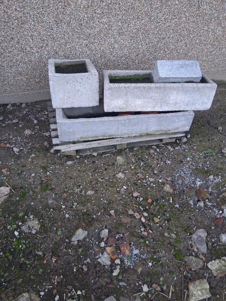 bac en béton, Jardin & Terrasse, Bacs à fleurs & Jardinières, Enlèvement, Utilisé, Béton, Jardin