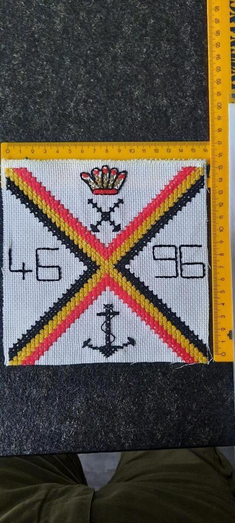 zeemacht marine 50 jaar vlag haakwerk, Verzenden, Marine