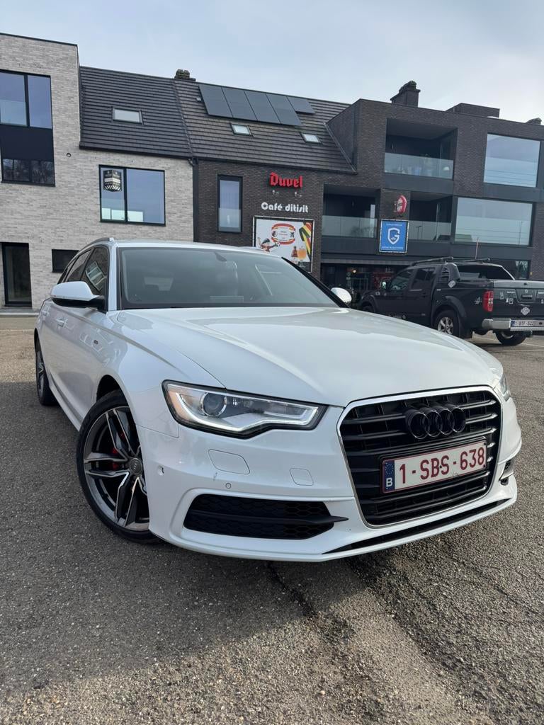 Audi A6 2.0TDi Avant, Auto's, Euro 5, Zwart, 4 cilinders, Wit