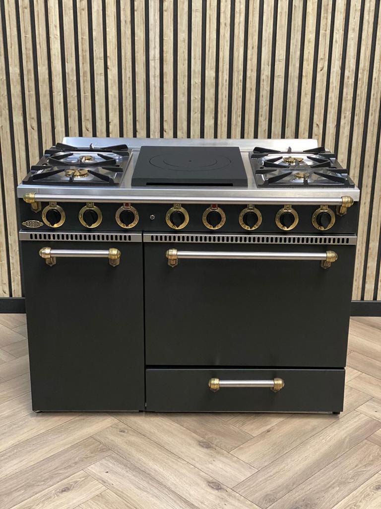 Prachtig Frans Fornuis Godin 110cm 5 pits gas + Warmhoudkast, Elektronische apparatuur, Fornuizen, Ophalen of Verzenden, Grill