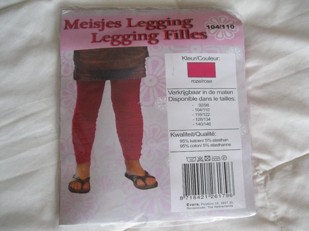 Nieuwe donkerroze legging 104, Ophalen of Verzenden, Nieuw, Meisje, Broek