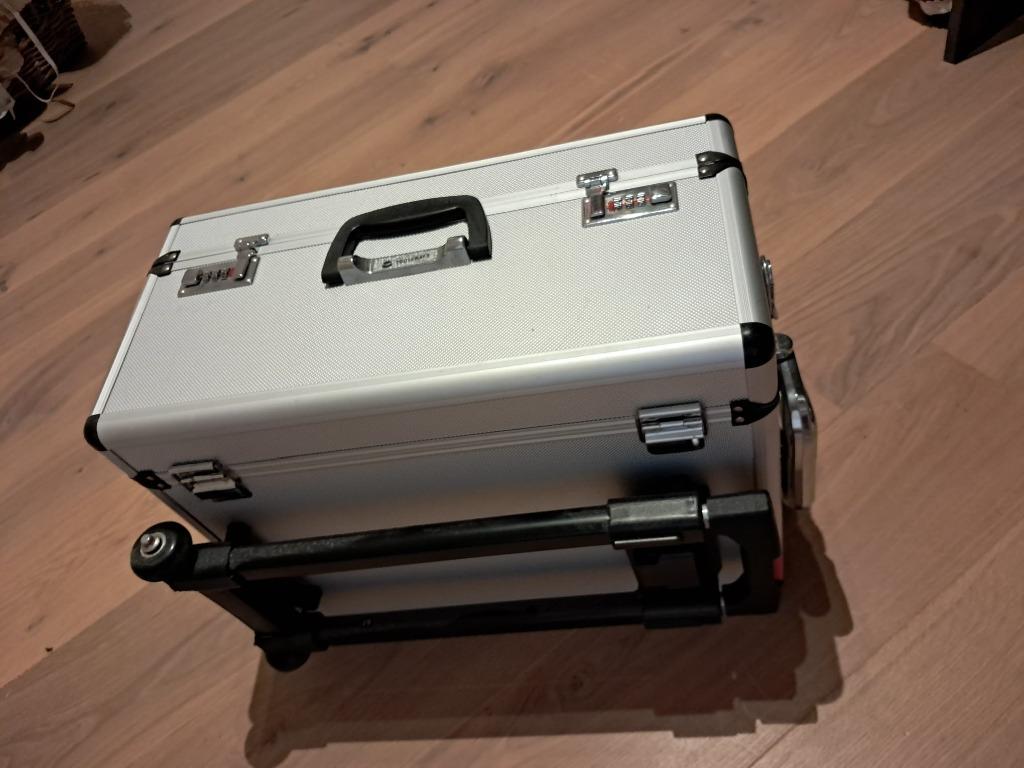 werf koffer metaal, Handtassen en Accessoires, Koffers, Ophalen of Verzenden, Nieuw, Metaal, Wieltjes