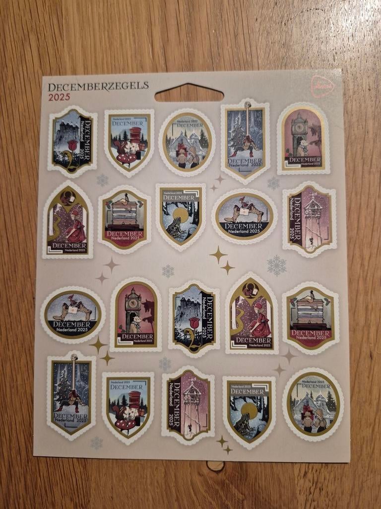 Efteling Decemberzegels 2025 Nederland Postfris, Ophalen of Verzenden, Na 1940, Postfris