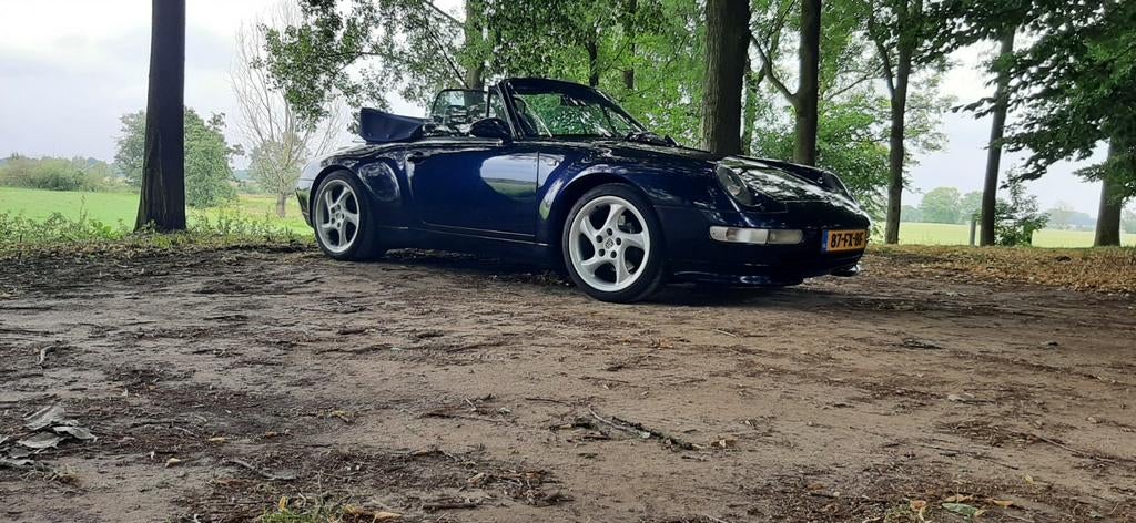 Porsche 911 993 cabriolet, Auto's, Porsche, 4 zetels, Achterwielaandrijving, Zwart, Cabriolet
