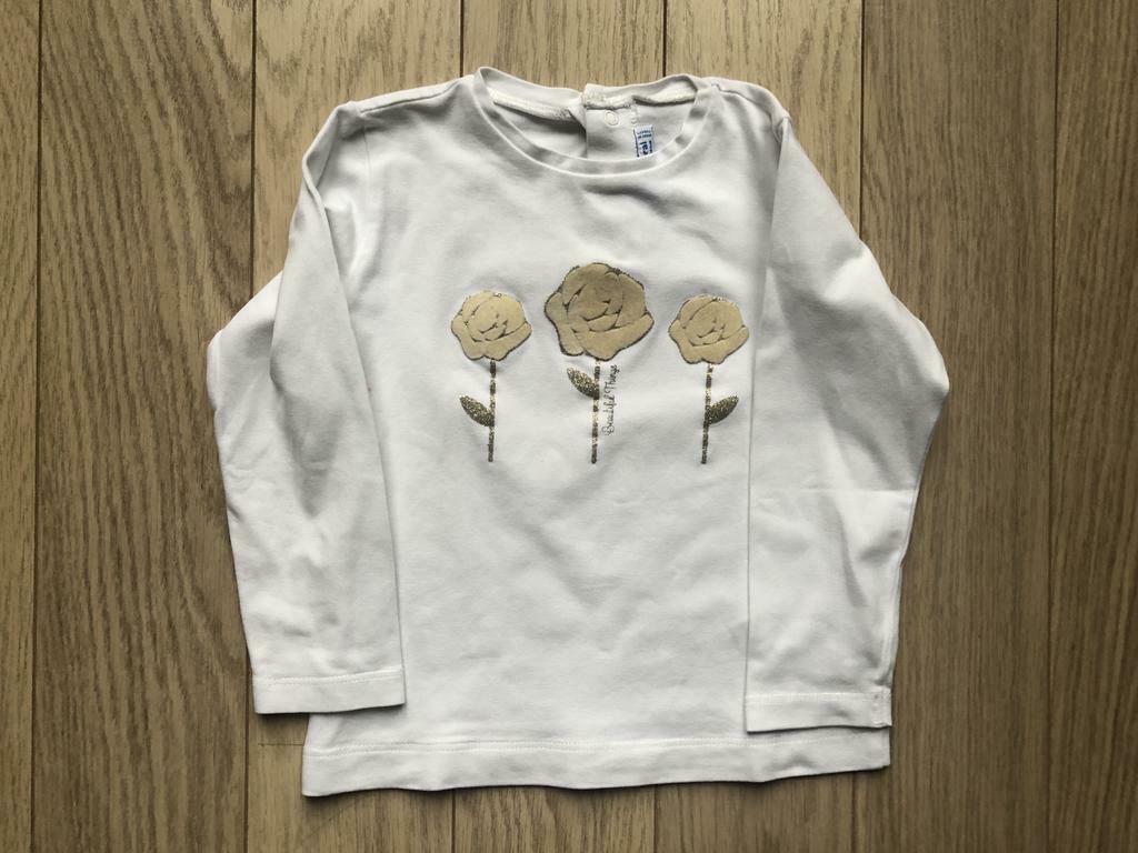 Ecru t shirt Mayoral, Kinderen en Baby's, Kinderkleding | Maat 92, Gebruikt, Mayoral, Shirt of Longsleeve, Verzenden
