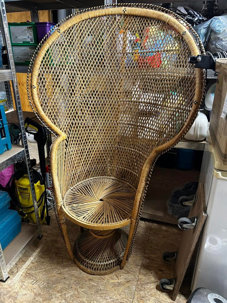 Chaise emanuelle en osier, Jardin & Terrasse, Chaises de jardin, Enlèvement, Comme neuf, Osier