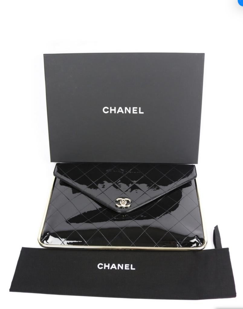Chanel clutch, Handtassen en Accessoires, Tassen | Damestassen, Ophalen, Nieuw, Zwart, Overige typen