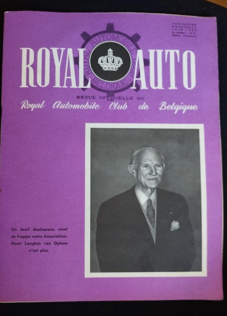 ROYAL AUTO 1959 numero 6  revue du RACB, Général, Utilisé, Collectif, Envoi