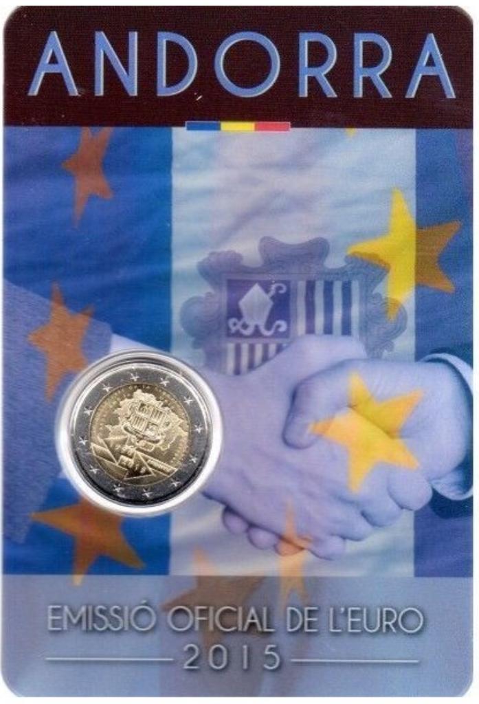 2 euros Andorre 2015 Union frontalière, Enlèvement ou Envoi, 2 euros