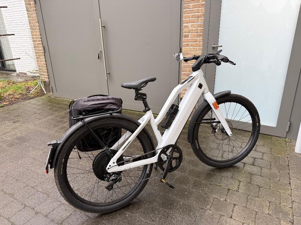 Stromer ST3 comfort ketting wit - M (met slechts 517km), 51 à 55 cm, Enlèvement ou Envoi, 50 km par batterie ou plus, Comme neuf
