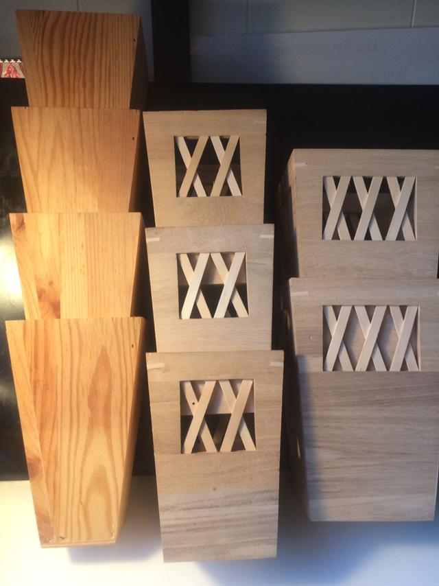 DIY -50% houten vazen vanaf 1.50€ info in omschrijving, Ophalen of Verzenden, Nieuw