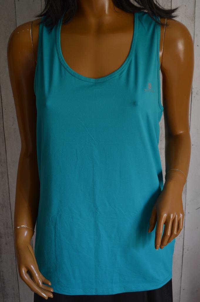 * Decathlon Domyos Fitness topje appelblauwzeegroen 46, Kleding | Dames, Overige kleuren, Ophalen of Verzenden, Maat 46/48 (XL) of groter