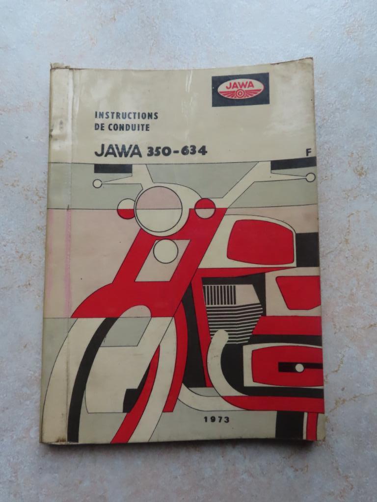 JAWA 350 - 634 1973 Gebruiksinstrukties oude motorfiets, Motoren, Ophalen of Verzenden, Gebruikt