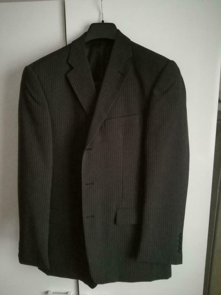 Retro klassiek kostuum maat large, Ophalen, Zo goed als nieuw, Maat 48/50 (M), Grijs
