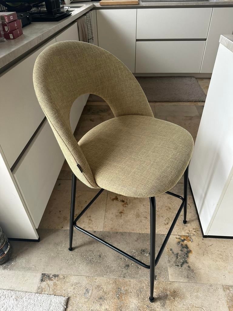 6 X Kave Home barkrukken Mahalia Mosterd, Ophalen