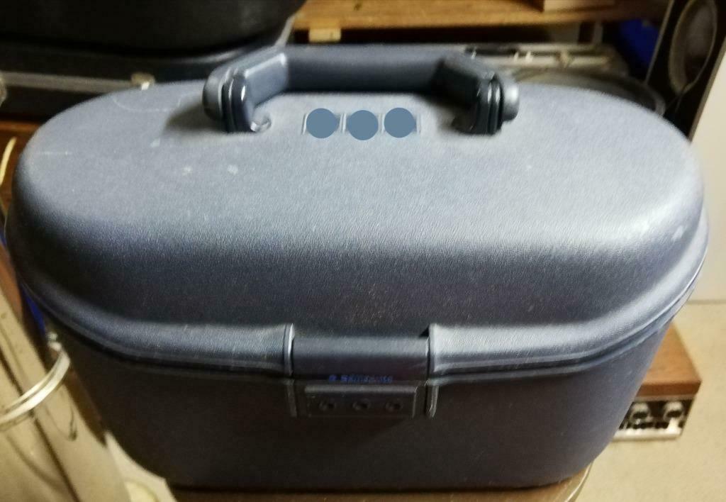 Beautycase Samsonite, Gebruikt, Blauw, Ophalen of Verzenden, Met spiegeltje(s)