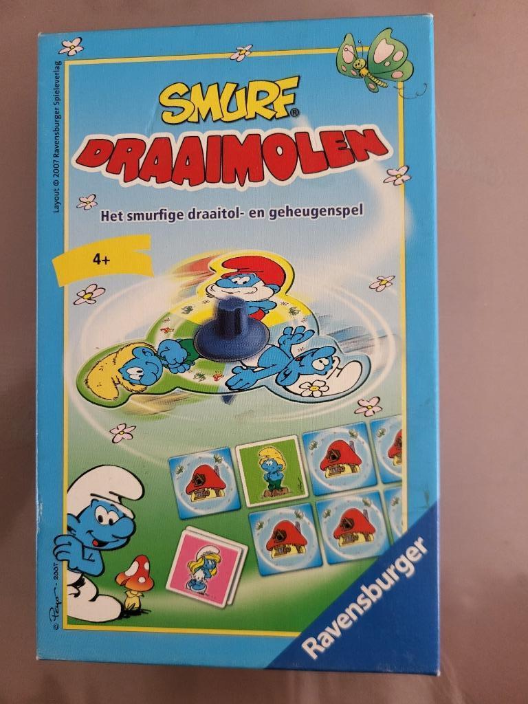 Smurfenspel van Ravensburger, Smurf Draaimolen, Verzamelen, Ophalen, Gebruikt, Verschillende Smurfen