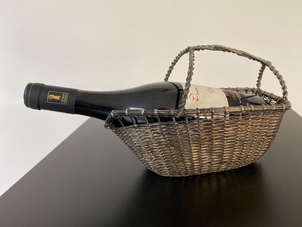 Porte-bouteille de vin vintage Metargent années 50, Antiquités & Art, Enlèvement ou Envoi