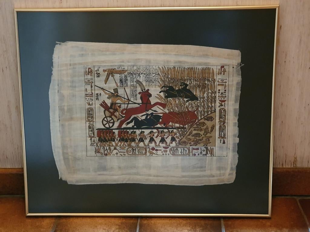 Papyrus encadré 60cm sur 50cm, Enlèvement