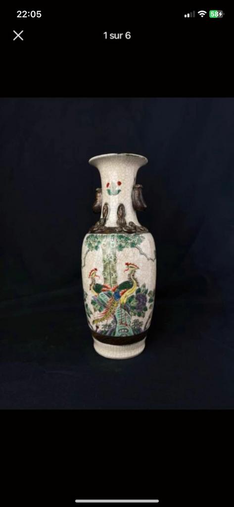 Vase porcelaine de chine, Antiquités & Art, Antiquités | Vases, Enlèvement