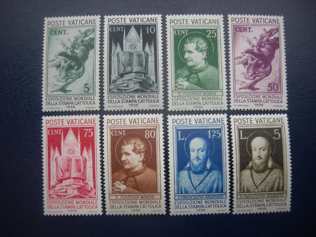 Vaticaan, Yvert 71/79, MH., Verzenden, Postfris