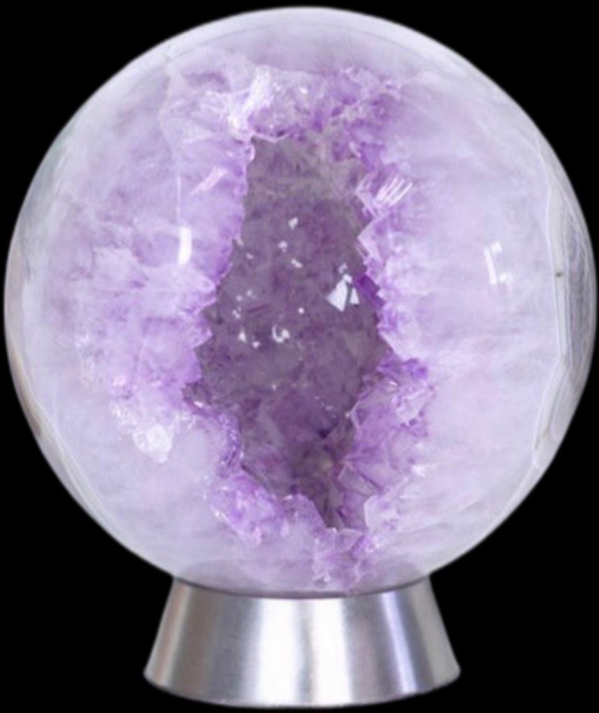 Amethyst Steen Geode Amethist Kogel Bal Gepolijst Agaat, Envoi