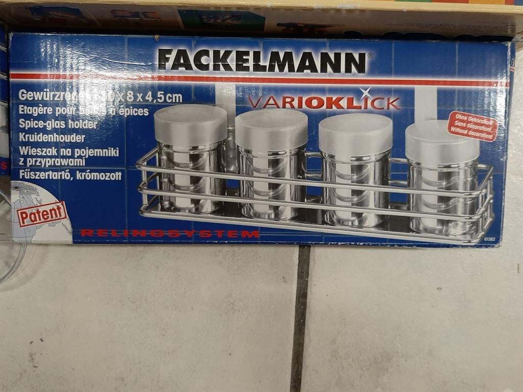 Fackelman kruidenrekje en keukenhulphouder, Ophalen of Verzenden, Nieuw