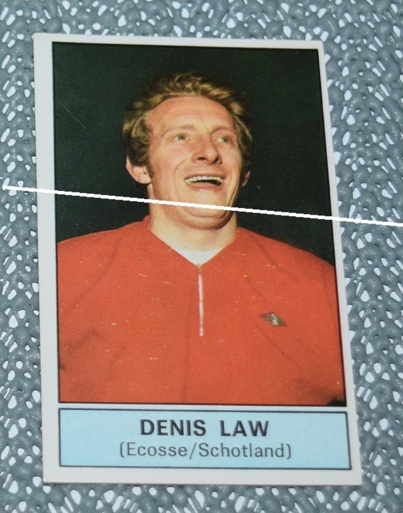 Panini/Football 1972 - 73/Écosse/Denis Law, Envoi, Comme neuf, Affiche, Image ou Autocollant