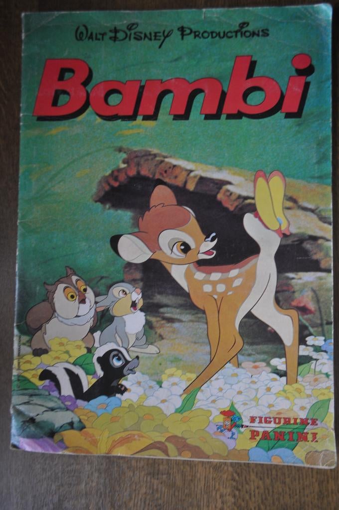 PANINI COMPLEET ALBUM BAMBI, Envoi, Utilisé, Plusieurs autocollants