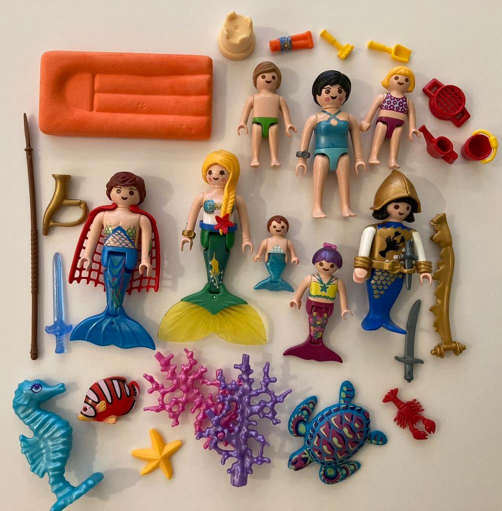 Zeemeermensen met toebehoren & familieplezier aan het strand, Ophalen of Verzenden, Zo goed als nieuw