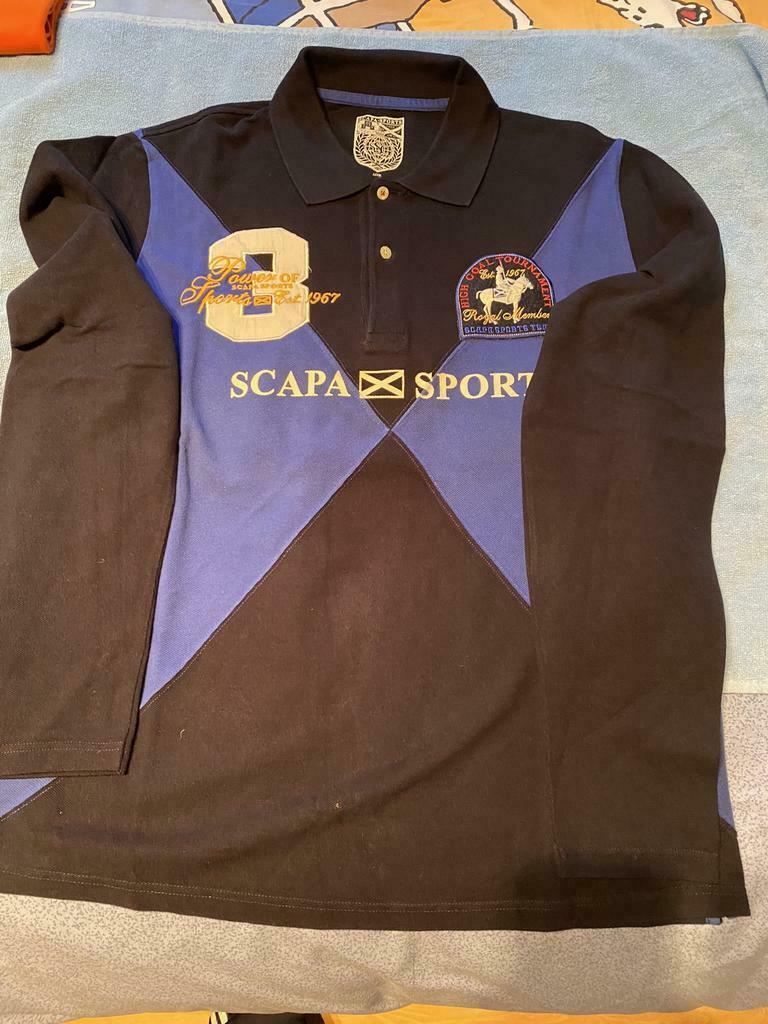 Scapa Pull marine/oceaan blauw - marine/rood, Blauw, Overige maten, Ophalen of Verzenden, Zo goed als nieuw