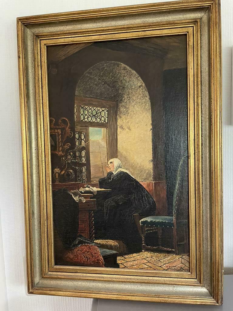 Grand tableau sur toile, Enlèvement