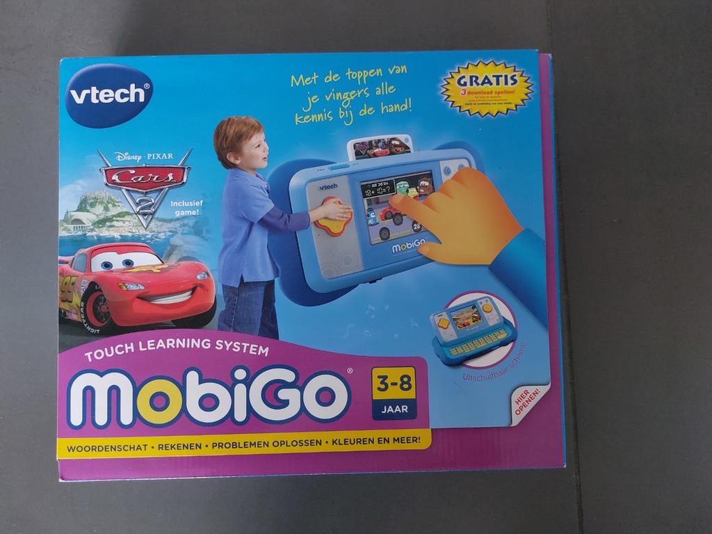 Mobigo Vtech - spelconsole en spel Cars, Enfants & Bébés, Jouets | Vtech, Enlèvement ou Envoi, Comme neuf