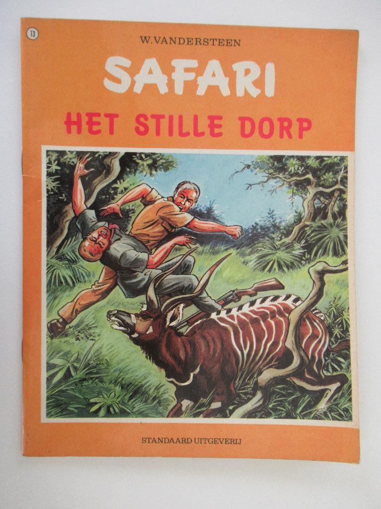 safari...nr.13...het stille dorp...........1st, Boeken, Stripverhalen, Ophalen of Verzenden, Gelezen