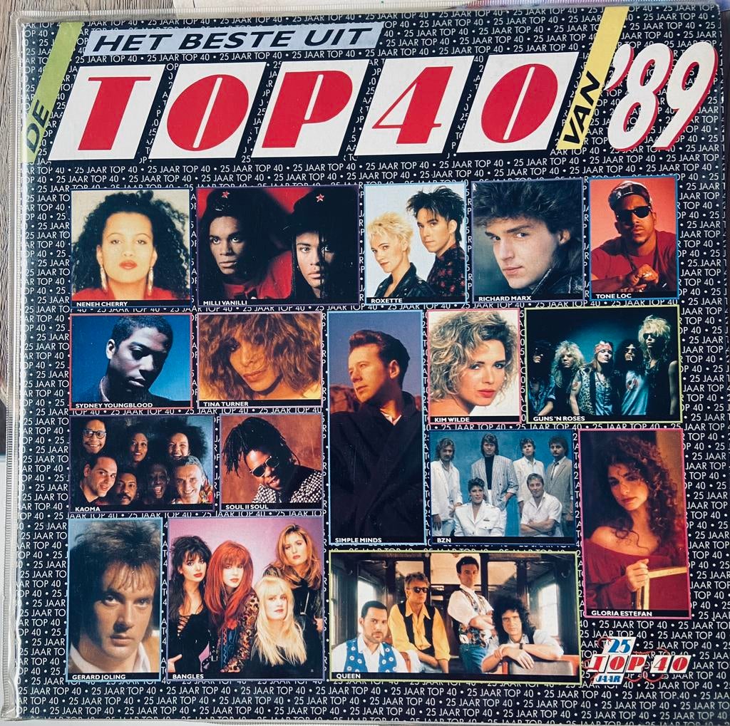 beste uit Top 40 van '89 triple LP vinyl, Cd's en Dvd's, Ophalen of Verzenden, Gebruikt, 12 inch, Pop