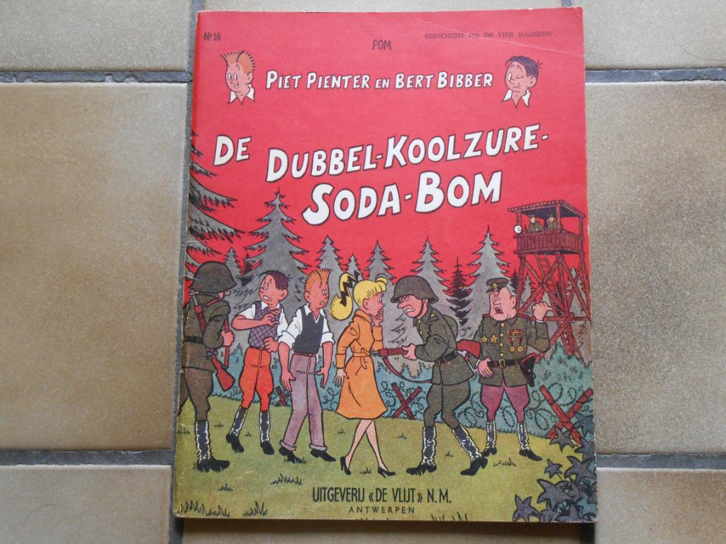 piet pienter en bert bibber 18: de dubbel-koolzure-soda-bom, Gelezen, Eén stripboek, Ophalen of Verzenden, POM