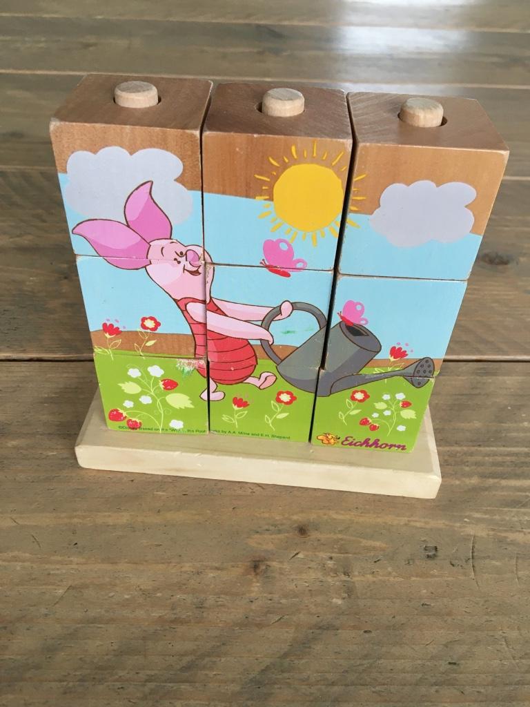 EICHHORN, puzzle bloc Winnie l'ourson 9 pièces, Enlèvement ou Envoi, 2 à 4 ans, En bois