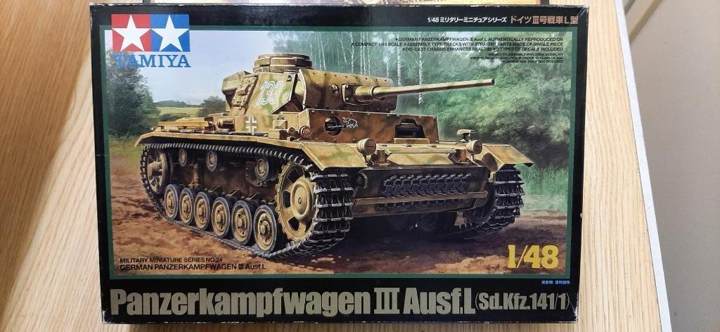 Tamiya 1/48 Pzkfw III ausf. L, Hobby en Vrije tijd, Tank, 1:32 tot 1:50, Nieuw, Ophalen of Verzenden