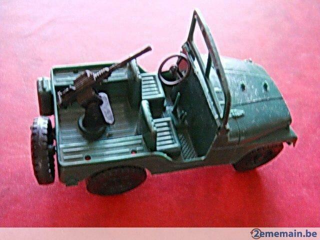 JEEP militaire. Plastique "Vintage N°5"., Hobby & Loisirs créatifs, Modélisme | Voitures & Véhicules, Enlèvement ou Envoi, Utilisé