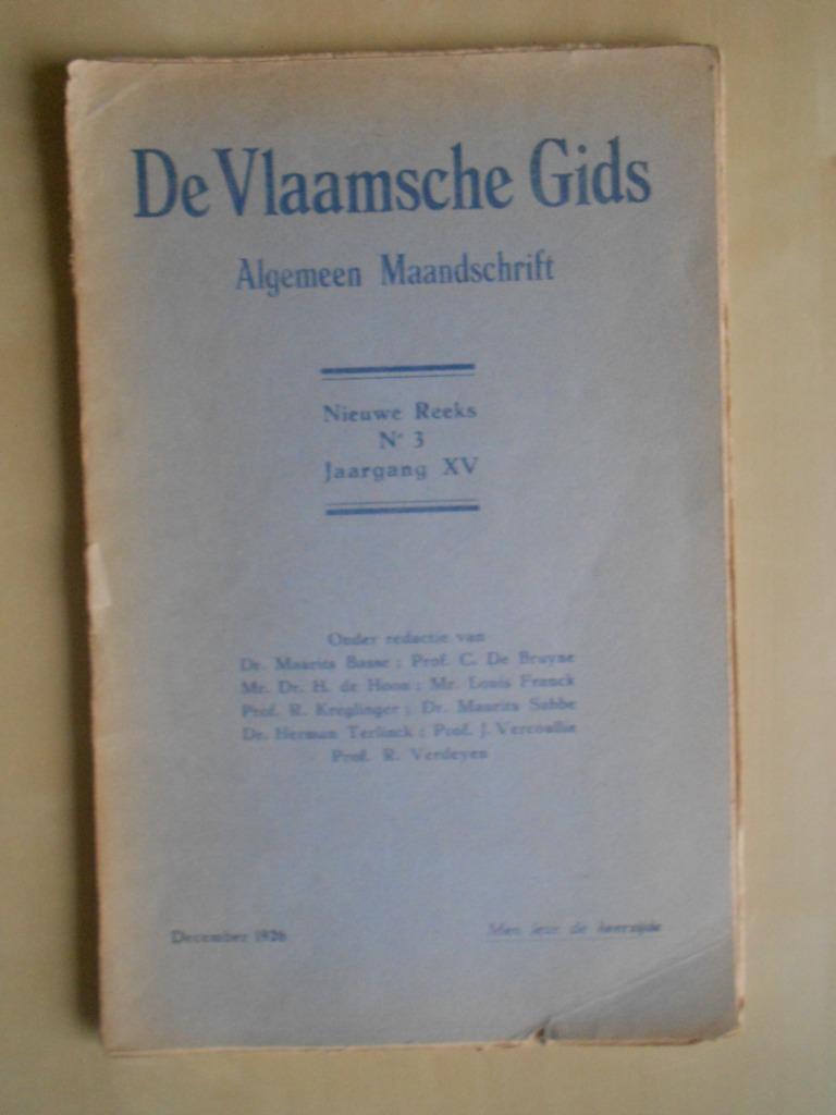 "De Vlaamsche Gids: Algemeen Tijdschrift", Ophalen of Verzenden, Gelezen, Overige typen